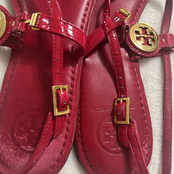 Tory Burch Cherry Red Sandals - Picture 7 of 9